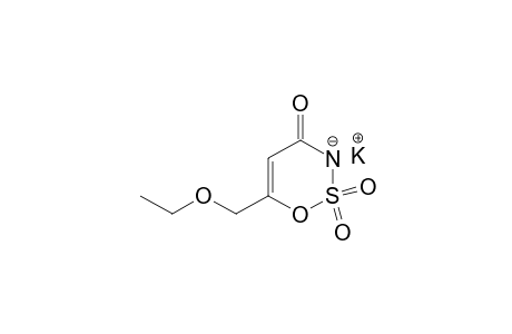 6-(ethoxymethyl)-1,2,3-oxathiazin-4(3H)-one, potassium salt, 2,2-dioxide