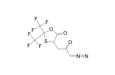 4-(3-DIAZO-2-OXOPROPYL)-2,2-BIS-(TRIFLUOROMETHYL)-1,3-OXATHIOLAN-5-ONE