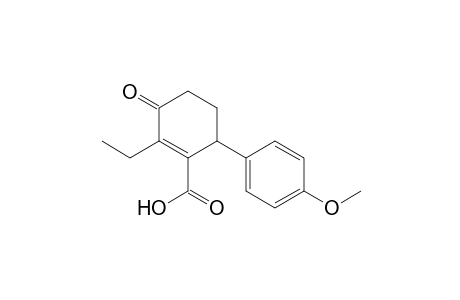 2-Ethyl-6-(4'-methoxyphenyl)-3-oxo-1-cyclohexenecarboxylic Acid