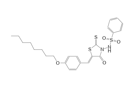 N-{(5Z)-5-[4-(octyloxy)benzylidene]-4-oxo-2-thioxo-1,3-thiazolidin-3-yl}benzenesulfonamide