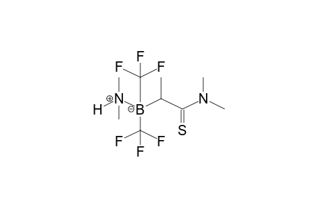 Propanethioamide, N,N-dimethyl-2-[dimethylamine(N-B)bis(trifluoromethyl)boryl]-