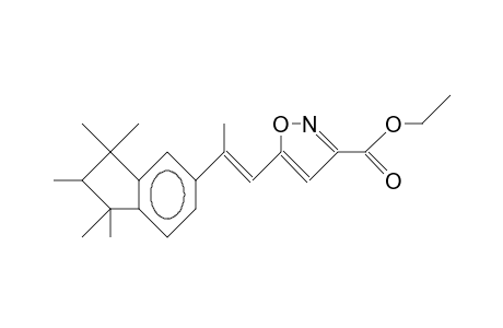 2-(1,1,2,3,3-Trimethyl-indanyl-5)-1-(3-carboxyethyl-isoxazolyl-5)-propene-(E)