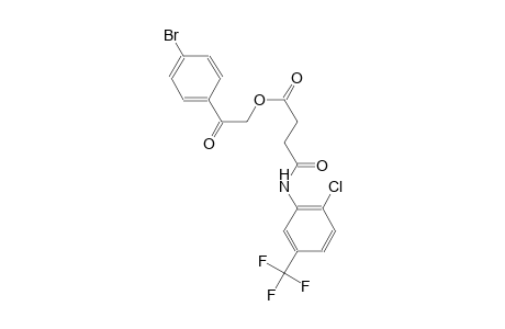 butanoic acid, 4-[[2-chloro-5-(trifluoromethyl)phenyl]amino]-4-oxo-, 2-(4-bromophenyl)-2-oxoethyl ester