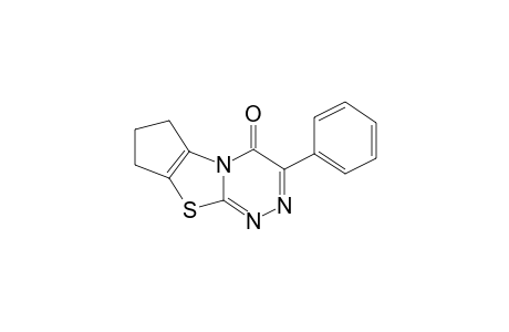 7,8-dihydro-3-phenyl-4H,6H-cyclopenta[4,5]thiazolo[2,3-c]-as-triazin-4-one