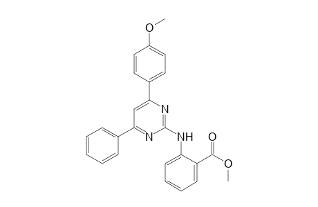 2-(4-(4-Methoxyphenyl)-6-phenyl-2-pyrimidinylamino)benzoic acid methyl ester