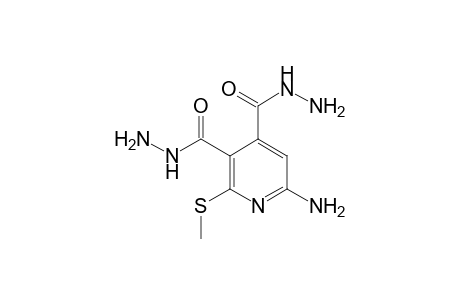 2-Amino-4,5-dicarboxhydrazide-6-methylthiopyridine