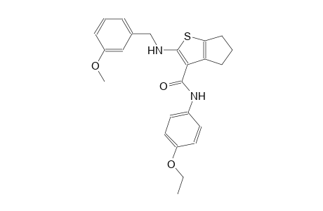 4H-cyclopenta[b]thiophene-3-carboxamide, N-(4-ethoxyphenyl)-5,6-dihydro-2-[[(3-methoxyphenyl)methyl]amino]-