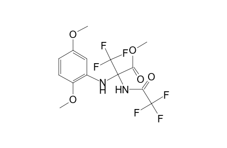 2-(2,5-dimethoxyanilino)-3,3,3-trifluoro-2-[(2,2,2-trifluoro-1-oxoethyl)amino]propanoic acid methyl ester