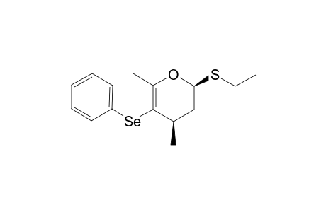 (2S,4R)-2-(Ethylsulfanyl)-4,6-dimethyl-5-(phenylselanyl)-3,4-dihydro-2H-pyran