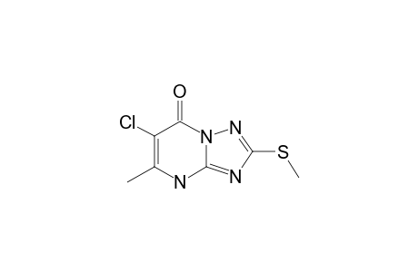 6-CHLORO-7-METHYL-2-METHYLTHIO-1,2,4-TRIAZOLO-[1,5-A]-PYRIMIDIN-5(8H)-ONE