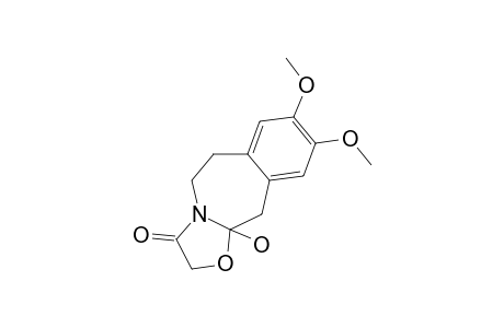 11A-HYDROXY-8,9-DIMETHOXY-6,6,11,11A-TETRAHZDROOXAZOLO-[2,3-B]-[3]-BENZAZEPIN-3(2H)-ONE