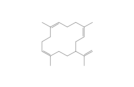 4,8,12-TRIMETHYL-1-(1-METHYLETHENYL)-3,7,11-CYCLOTETRADECATRIENE;CEMBRENE-A