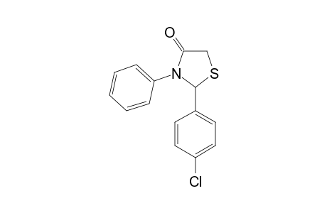 2-(p-chlorophenyl)-3-phenyl-4-thiazolidinone