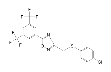 3-{[(p-CHLOROPHENYL)THIO]METHYL}-5-(alpha,alpha,alpha,alpha',alpha',alpha'-HEXAFLUORO-3,5-XYLYL)-1,2,4-OXADIAZOLE