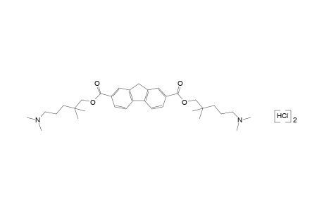 fluorene-2,7-dicarboxylic acid, bis[2,2-dimethyl-5-(dimethylamino)-pentyl] ester, dihydrochloride