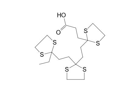 4,7,10-TRIOXODODECANOIC ACID, TRIS(CYCLIC ETHYLENE MERCAPTOLE)