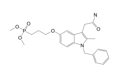 DIMETHYL-[3-[3-(AMIDOMETHYL)-2-METHYL-1-(PHENYLMETHYL)-INDOL-5-YL]-OXY]-PROPYL-PHOSPHONATE