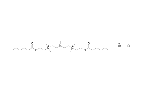 [(methylimido)diethylene]bis[dimethyl(2-hydroxyethyl)ammonium] dibromide, dihexanoate (ester)