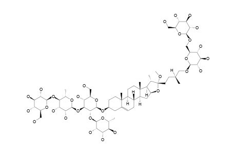 (25S)-26-[(O-BETA-D-GLUCOPYRANOSYL)-(1->6)-BETA-D-GLUCOPYRANOSYL)-OXY]-22-ALPHA-METHOXYFUROST-5-EN-3-BETA-YL-O-ALPHA-L-RHAMNOPYRANOSYL-(1->2)-O-[O-