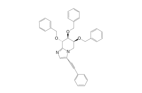 (6S,7S,8S)-6,7,8-TRIS-(BENZYLOXY)-3-(PHENYLETHYNYL)-5,6,7,8-TETRAHYDROIMIDAZO-[1,2-A]-PYRIDINE