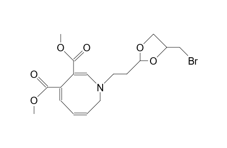 1-(2-[4-Bromomethyl-dioxol-2-yl]-ethyl)-3,4-dicarbomethoxy-1,8-dihydro-azocine