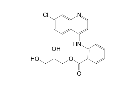 2,3-bis(oxidanyl)propyl 2-[(7-chloranylquinolin-4-yl)amino]benzoate