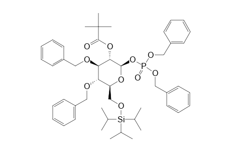 DIBENZYL-3,4-DI-O-BENZYL-2-O-PIVALOYL-6-O-TRIISOPROPYLSILYL-BETA-D-GLUCOPYRANOSIDE-PHOSPHATE