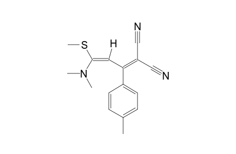 2-CYANO-3-(4-METHYLPHENYL)-5-DIMETHYLAMINO-5-METHYLTHIO-PENTA-2,4-DIENE-NITRILE