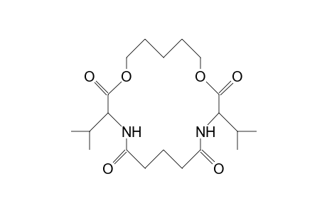 (3S,11S)-3,11-Diisopropyl-1,13-dioxa-4,10-diaza-cyclooctadecane-2,5,9,12-tetrone