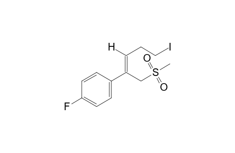 (Z)-2-(p-fluorophenyl)-5-iodo-2-pentenyl methyl sulfone