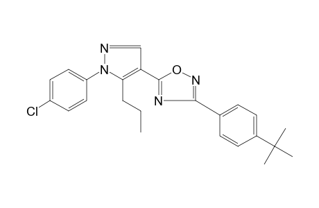 3-(p-tert-butylphenyl)-5-[1-(p-chlorophenyl)-5-propylpyrazol-4-yl]-1,2,4-oxadiazole