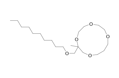 3-[(decyloxy)methyl]-3-methyl-1,4,7,10-tetraoxacyclotridecane