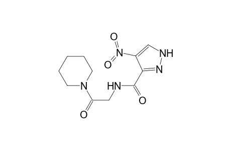 4-Nitro-N-[2-oxo-2-(1-piperidinyl)ethyl]-1H-pyrazole-3-carboxamide