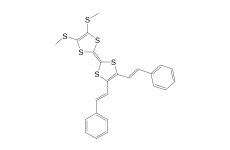 2,3-DISTYRYL-6,7-BIS-(METHYLSULFANYL)-TETRATHIAFULVALENE