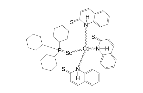 [TRICYCLOHEXYL-SELENOXO-LAMBDA(5)-PHOSPHONYL]-[TRIS-(2(1H)-QUINOLINETHIONE)]-CADMIUM-COMPLEX