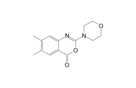 6,7-dimethyl-2-(4-morpholinyl)-3,1-benzoxazin-4-one