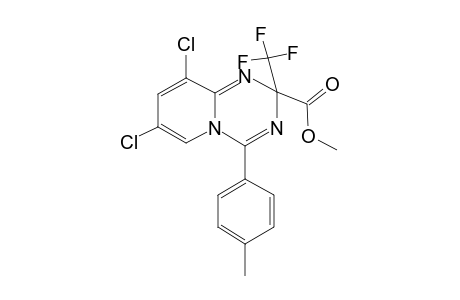 7,9-Dichloro-4-p-tolyl-2-trifluoromethyl-2H-pyrido[1,2-a][1,3,5]triazine-2-carboxylic acid methyl ester