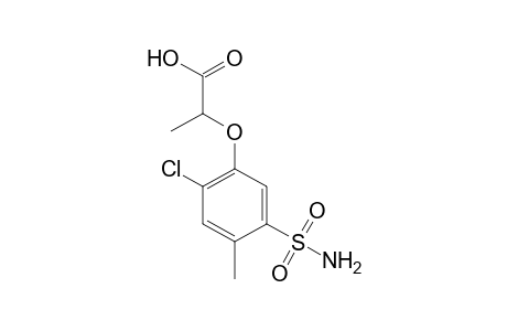 2-[(2-chloro-5-sulfamoyl-p-tolyl)oxy]propionic acid