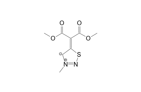 5-[BIS-(METHOXYCARBONYL)-METHYLENE]-3-METHYL-4,5-DIHYDRO-1,2,3-THIADIAZOL-3-IUM-4-IDE