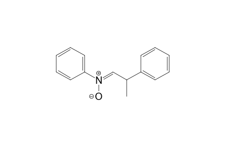 Benzenamine, N-(2-phenylpropylidene)-, N-oxide