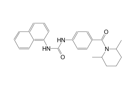 urea, N-[4-[(2,6-dimethyl-1-piperidinyl)carbonyl]phenyl]-N'-(1-naphthalenyl)-