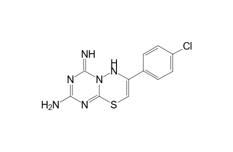 7-(4-Chlorophenyl)-4-imino-4H,6H-[1,3,5]triazino[2,1-b][1,3,4]thiadiazin-2-ylamine