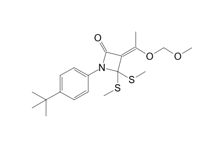 3-[(Z)-1-Methoxymethoxyethylidene]-4,4-bis(methylsulfanyl)-1-[4-(tert-butyl)phenyl]azetidin-2-one