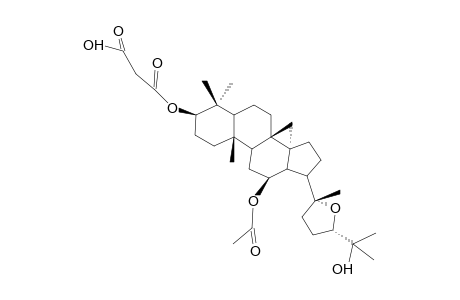 3-BETA-O-MALONYL-12-BETA-O-ACETYL-25-HYDROXY-(20S,24R)-EPOXY-DAMMARANE