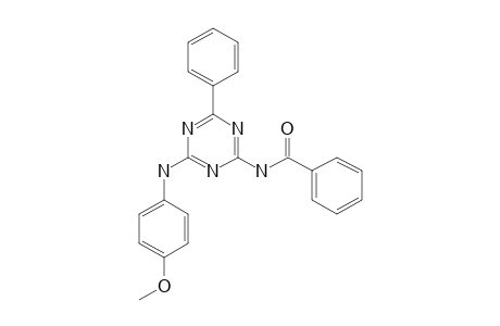 N-[4-(4-METHOXYPHENYLAMINO)-6-PHENYL-1,3,5-TRIAZIN-2-YL]-BENZAMIDE