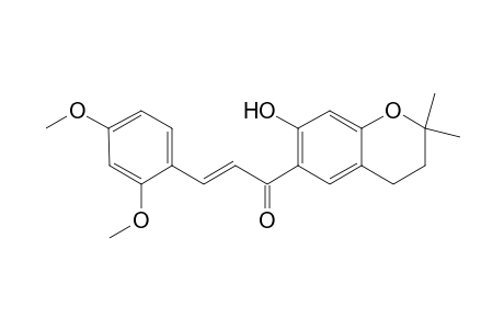 1-(3,4-DIHYDRO-2,2-DIMETHYL-7-HYDROXY-2H-1-BENZOPYRAN-6-YL)-3-(2,4-DIMETHOXYPHENYL)-2-PROPEN-1-ONE