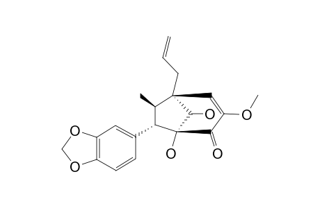 (7S,8R,1'S,5'S,6'R)-DELTA-(2',8')-5',6'-DIHYDROXY-3'-METHOXY-3,4-METHYLENEDIOXY-4'-OXO-8.1',7.5'-NEOLIGNAN