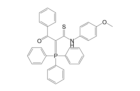 3-keto-N-(4-methoxyphenyl)-3-phenyl-2-triphenylphosphoranylidene-thiopropionamide