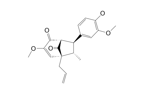 (7S,8S,1'R,5'R)-4-HYDROXY-3,3'-DIMETHOXY-4',6'-DIOXO-8.1',7.5'-NEOLIGNAN-DELTA