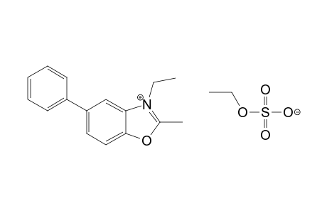 3-ethyl-2-methyl-5-phenylbenzoxazolium sulfate